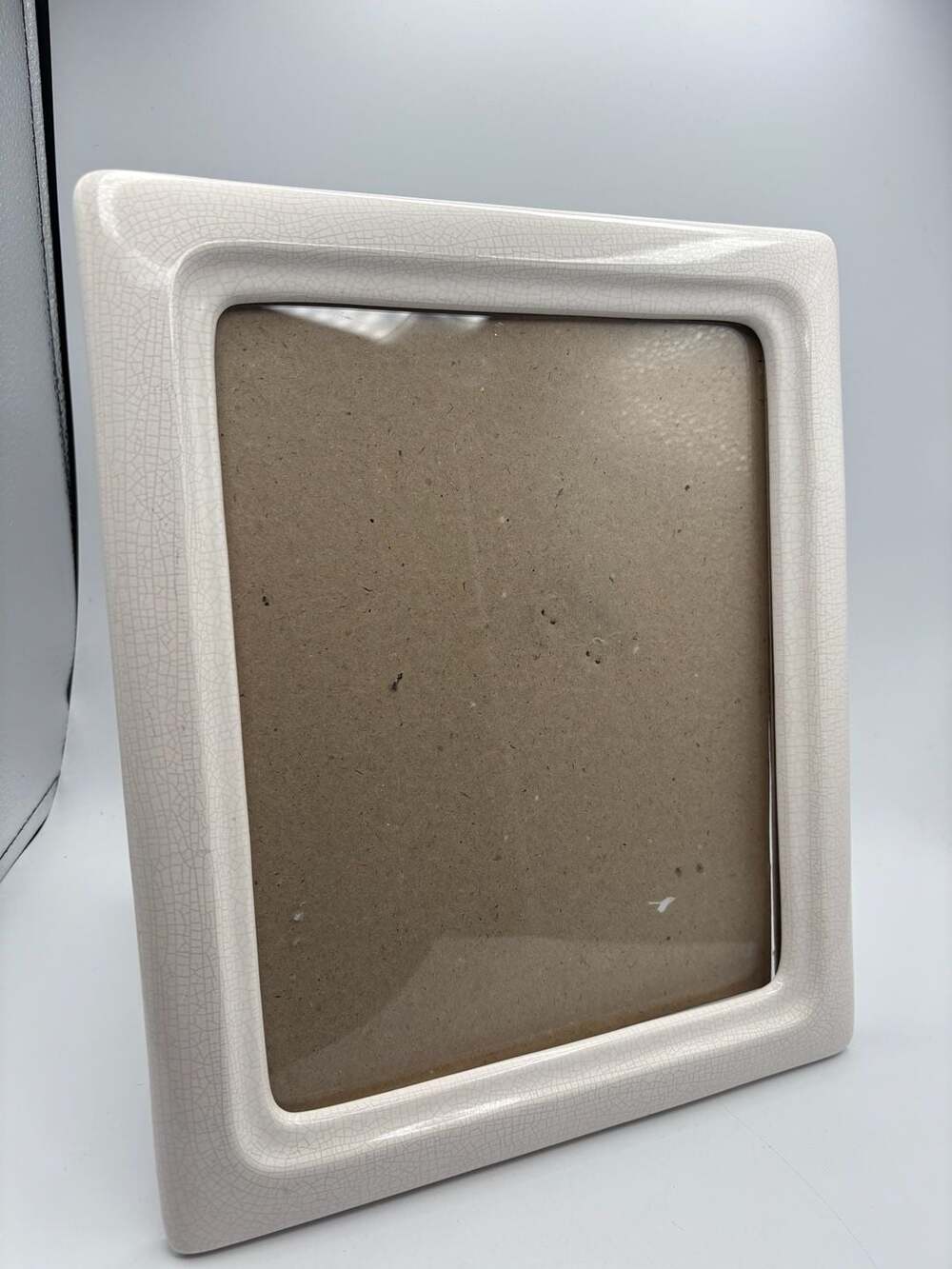 Crackled Ceramic Picture Frame Size 8x10 White